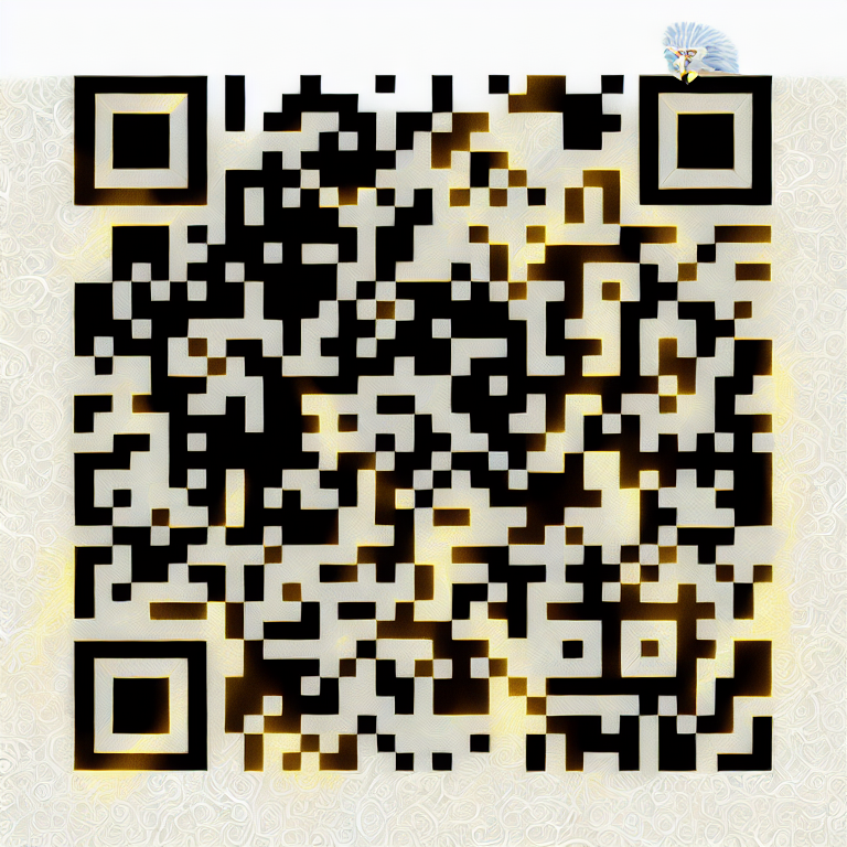 Código QR con textura dorada generado con inteligencia artificial